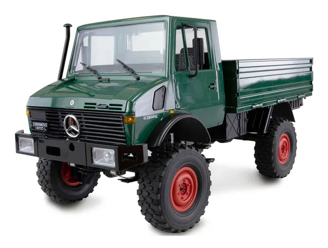 Samochód zdalnie sterowany Amewi Mercedes-Benz Unimog Basic 4WD 1:12 RTR zielony