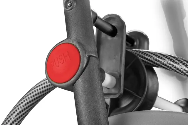 Wózek na wąż ogrodowy NEO T N15-792 metalowy do 60m węża 1/2 z prowadnicą