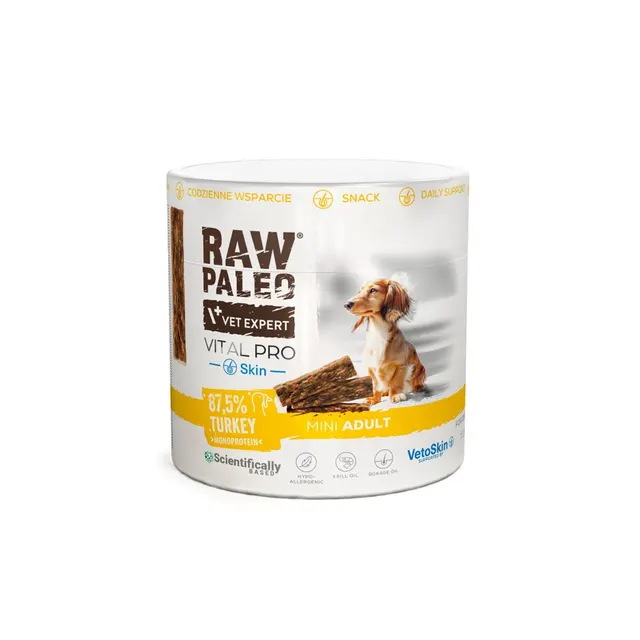 VetExpert Raw Paleo Vital Pro skin &coat turkey mini 100g