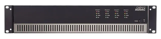 Wzmacniacz Audac CAP412 keturiu kanalu galios stiprintuvas 4 x 120 W 100V