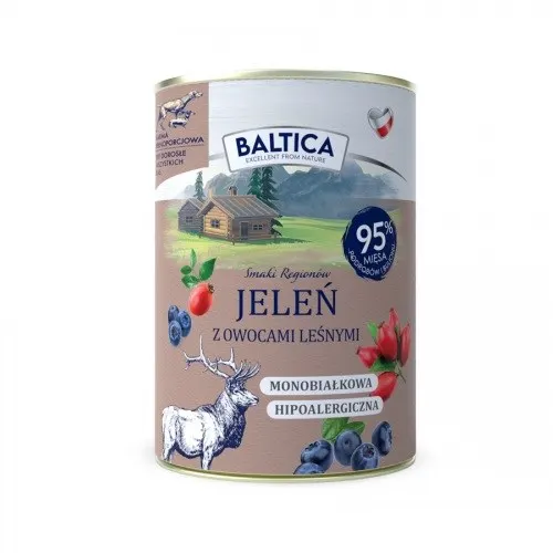 BALTICA SMAKI REGIONÓW Jeleń z owocami leśnymi 400g