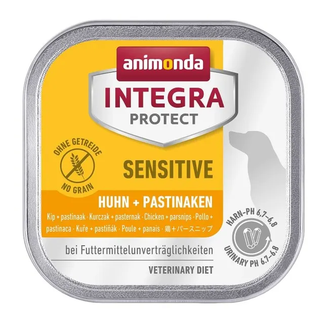 ANIMONDA Integra Protect Sensitive smak: kurczak z pasternakiem - tacka 150g