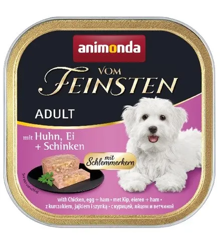 ANIMONDA Vom Feinsten Classic kurczak jajko i szynka - mokra karma dla psa - 150g