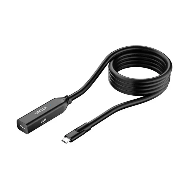 UNITEK KABEL PRZEDŁUŻACZ USB-C 10GBPS 5M CZARNY