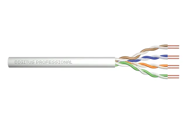 Digitus Kabel instalacyjny kat.5e U/UTP Eca AWG 24/1 PVC 100m szary karton