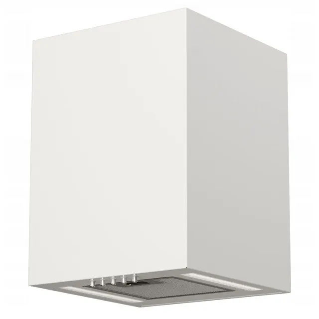 Okap kominowy MAAN Ponza Mini WPB 430 50 cm, LED, filtry aluminiowe, biały