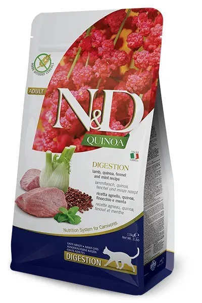 FARMINA N&D Quinoa Digestion - sucha karma dla kota - 1 5kg