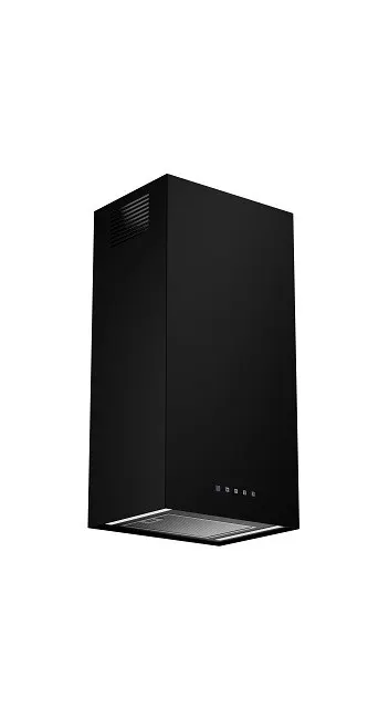 Okap wyspowy AKPO WK-9 ISLA CUBERA 60 cm, 800 m3/h, LED, czarny mat