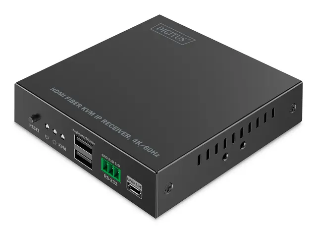 Dodatkowy odbiornik do DS-55348 przedłużacz światłowodowy HDMI 4K/60Hz z KVM USB 1.1 przez IP 1G lub do 40km/300m/IP 1G