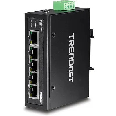TRENDnet Industrial Switch 5-Port Gbit DIN-Rail