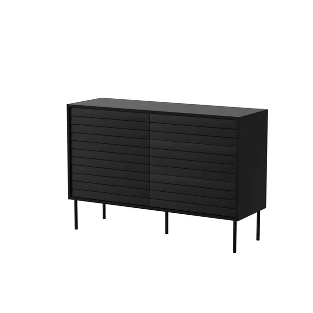 Komoda 1D3S CORTINA 120x40x81 czarny
