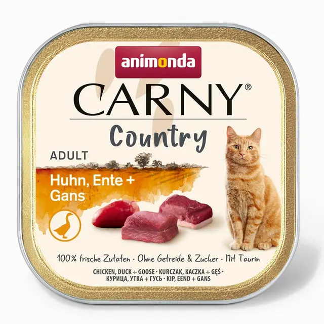 ANIMONDA Carny Country kurczak kaczka gęś karma mokra dla kotów 100g