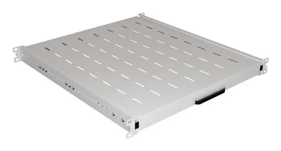 LANBERG WYSUWANA PÓŁKA DO SZAF RACK 19 500MM SZARA (1U/445X500MM UDŹWIG DO 35KG MONTAŻ 4PUNKTOWY)