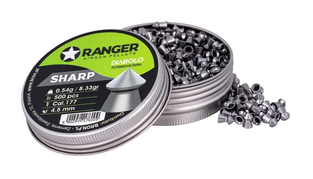 Śrut 4 5 mm RANGER Diabolo Professional Sharp szpic 500 szt. 0 54 g