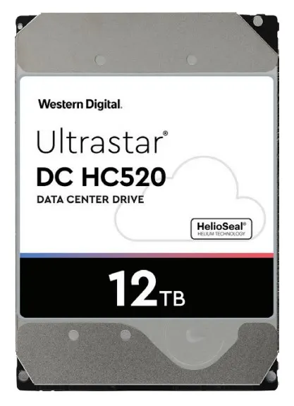 Dysk serwerowy HDD Western Digital Ultrastar DC HC520 HUH721212ALE600 (12 TB; 3.5 ; SATA)