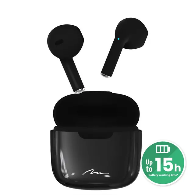 Słuchawki Media tech MT3589K (douszne; Bluetooth; z wbudowanym mikrofonem; kolor czarny