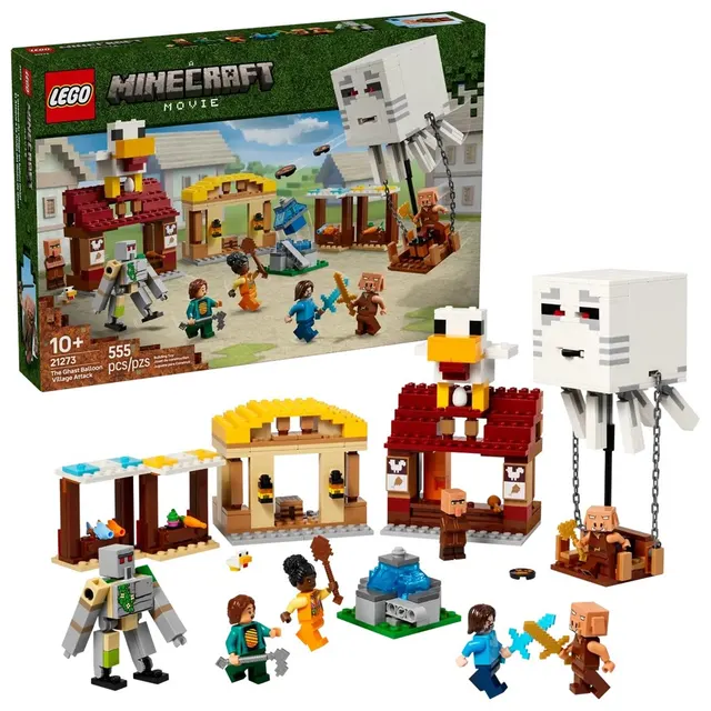LEGO Minecraft 21273 - Atak balonowego Ghasta na wioskę