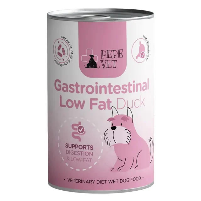 Paka Zwierzaka Pepe Vet Karma mokra Gastrointestinal Low Fat Duck 400g