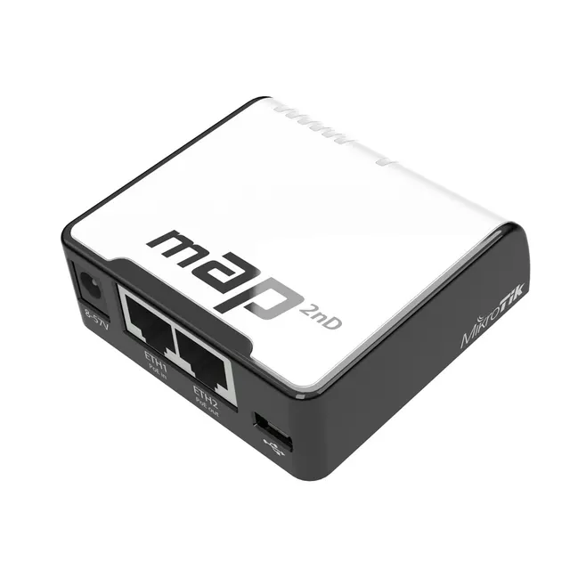 Router WiFi 4 Mikrotik mAP (RBmAP2nD) 2 4GHz(2x2) 2p