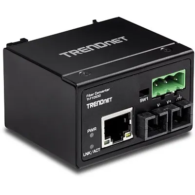 TRENDnet TI-F10S30 - Media konwerter - Ethernet Fast Ethernet - 10Base-T 100Base-FX 100Base-TX - RJ-45 / SC jednomodowy - do 30km - 1310nm
