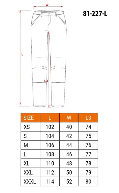 Spodnie robocze PREMIUM 100% bawełna ripstop rozmiar L
