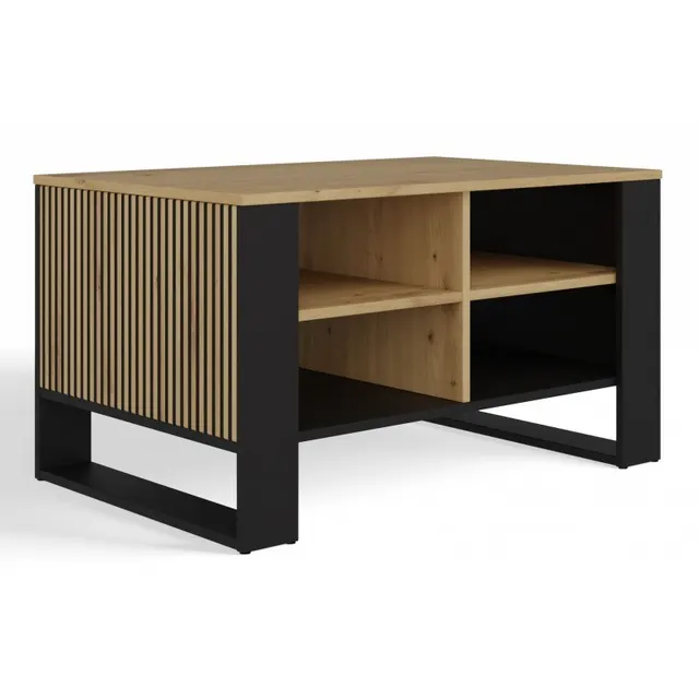 STOLIK KAWOWY MODERN 4P SLIM ARTISAN NOGA CZARNA