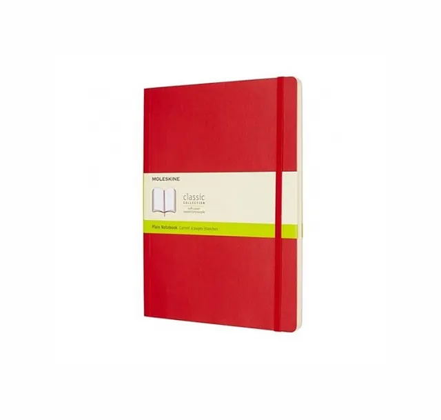 MOLESKINE Notes Classic XL (19x25cm) gładki miękka oprawa 192 strony czerwony