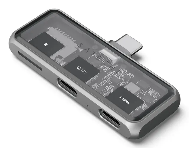 Satechi USB-C PD Mobile XR Hub i czytnik kart MicroSD gwiezdny szary