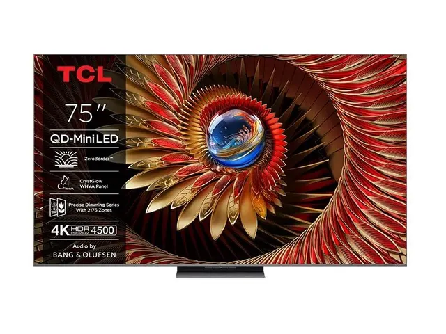Telewizor TCL 75C8K Neo QD-Mini LED 75 4K Ultra HD 144Hz Google TV Dolby Atmos DVB-T2 Czarny