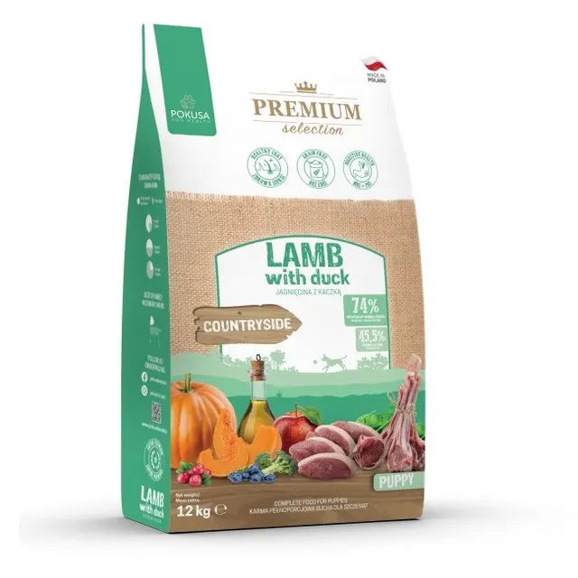 Pokusa Premium Selection Jagnięcina z kaczką 12kg