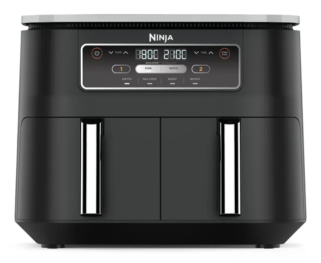 Ninja AF200EU frytkownica Podwójny 7 6 l Autonomiczny 2400 W Frytkownica na gorące powietrze Czarny