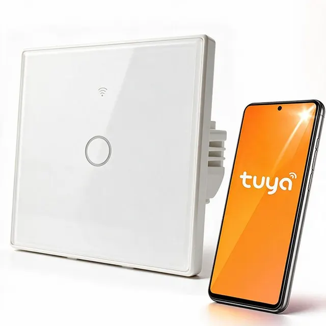QOLTEC WŁĄCZNIK/WYŁĄCZNIK ŚWIATŁA, DOTYKOWY 1-KANAŁOWY, WI-FI, TIMER, TUYA, BIAŁY
