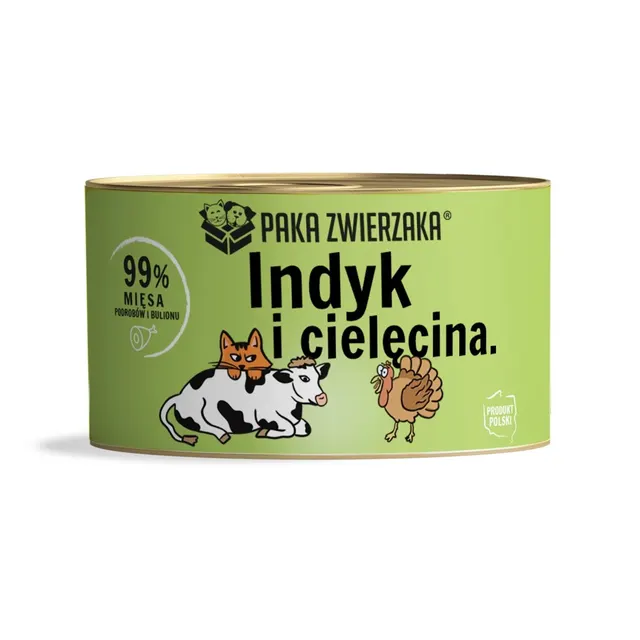 Paka Zwierzaka Indyk z cielęciną 200g
