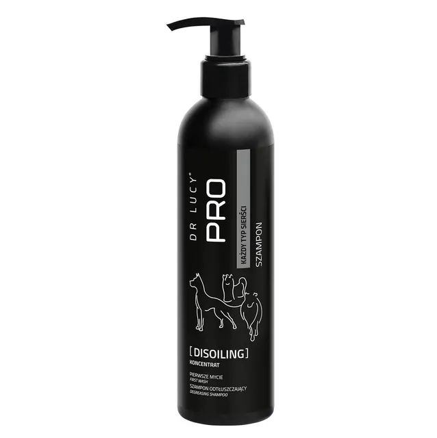 Szampon odtłuszczający dla psów o każdym rodzaju włosa Dr Lucy Pro Disoiling - 250 ml