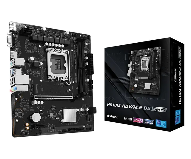 Płyta główna Asrock H610M-HDV/M.2 D5 GEN5