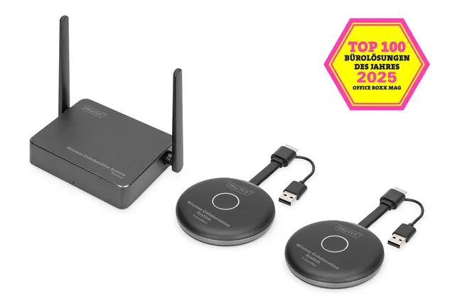 Przedłużacz/Extender HDMI system pracy zespołowej bezprzewodowy 50m 4K 60Hz 5GHz (zestaw)