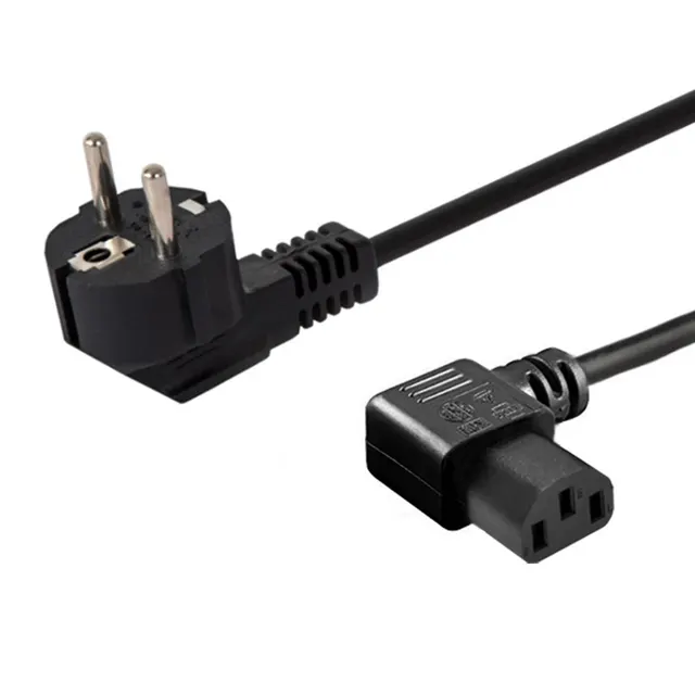 Kabel SAVIO CL-115 (C13 / IEC C13 / IEC 320 C13 M - Schuko M; 1 2m; kolor czarny)