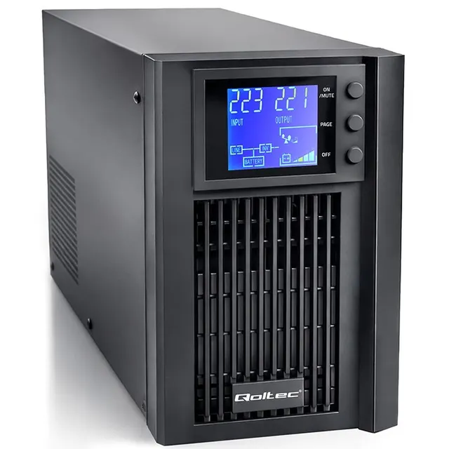 QOLTEC ZASILACZ AWARYJNY PURE SINE WAVE 1KVA 800W, AVR, LCD