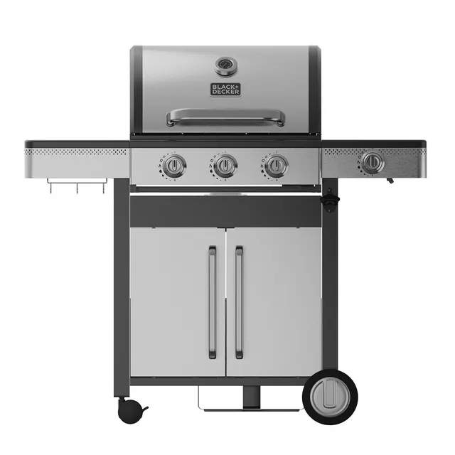 Grill gazowy Black+Decker BXOG12950E (3 palniki x 3.6 kW + 1 boczny palnik 2.1 kW)
