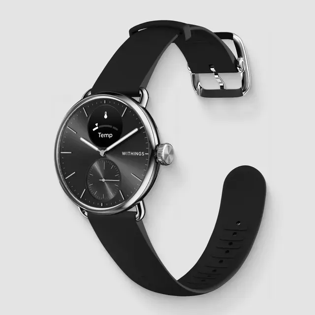 Zegarek Withings ScanWatch 2 1 6 cm (0 63 ) OLED 38 mm Hybrydowa stal nierdzewna