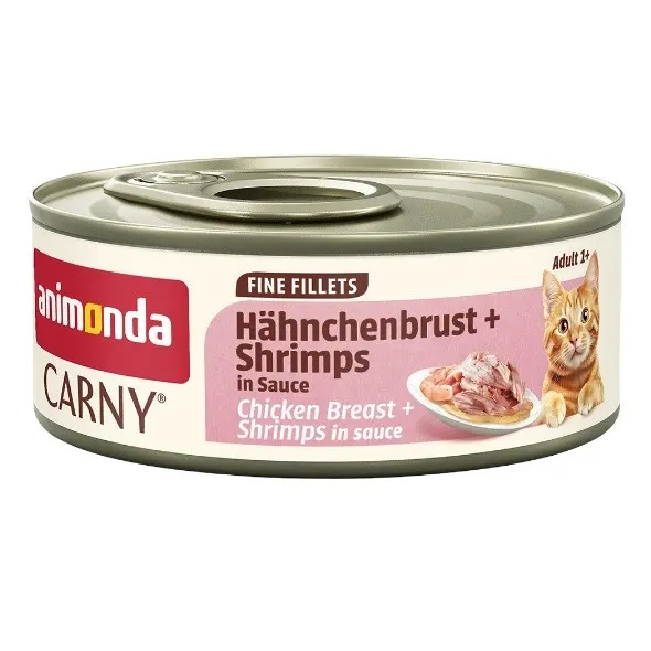 ANIMONDA Carny Fine Fillet in Sauce - Chicken breast + shrimps 60g