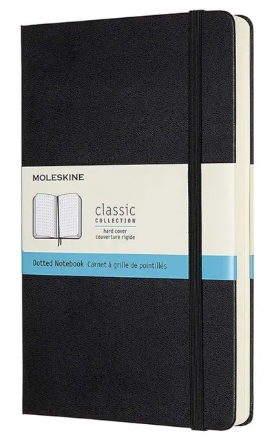 MOLESKINE Notes Classic L (13x21cm) w kropki twarda oprawa 400 stron czarny