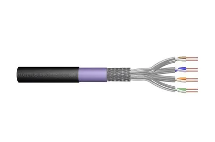 Kabel instalacyjny DIGITUS CAT 7 S-FTP PiMF 500m drum AWG 23/1 1200 MHz PE sx bl