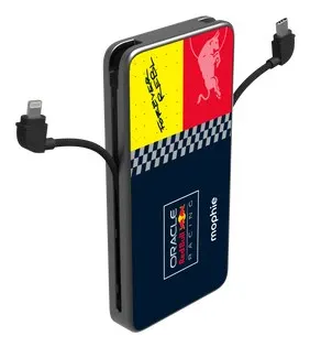 Powerbank Mophie Powerstation Plus 10K Red Bull Racing - powerbank 10000mAh zintegrowany kabel USB-C oraz lightning (1x port USB-C)