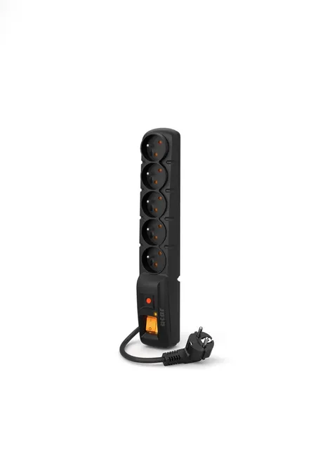Listwa zasilająca Acar F5 (1 5m ; czarny)
