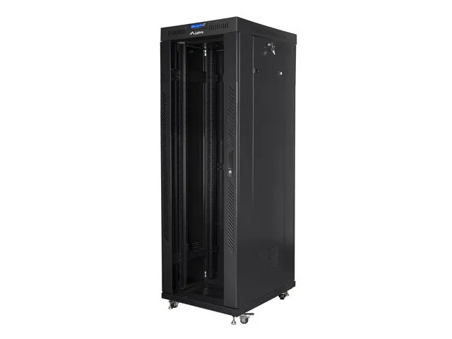LANBERG SZAFA STOJĄCA RACK 19 37U 600X800 DRZWI SZKLANE LCD CZARNA FF01-6837-12BL (FLAT PACK)