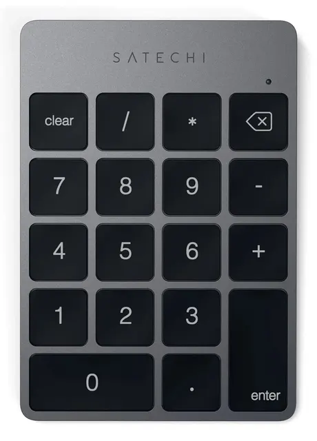 Satechi ST-KSALKPM klawiatura do urządzeń mobilnych Numeryczna Bluetooth Szary