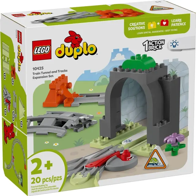 LEGO Duplo 10425 - Tunel i tory kolejowe (zestaw rozszerzający)