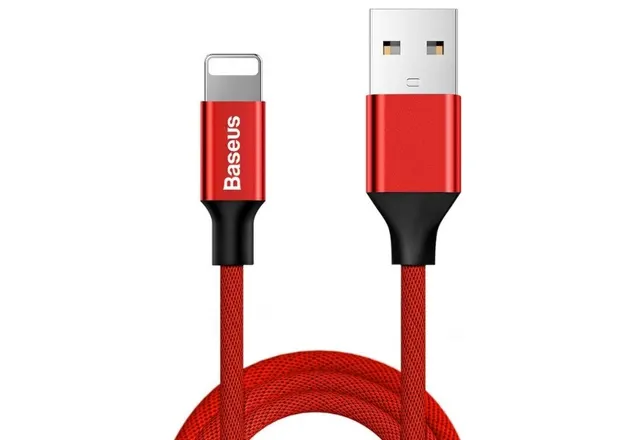Kabel Baseus Yiven CALYW-A09 (USB 2.0 - Lightning ; 1 8m; kolor czerwony)