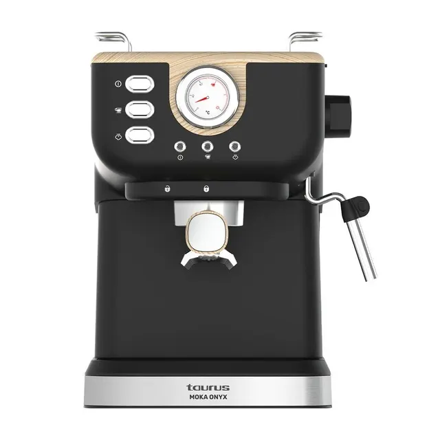 Ekspres kolbowy Taurus Onyx Moka 1050W, 20 bar drewno